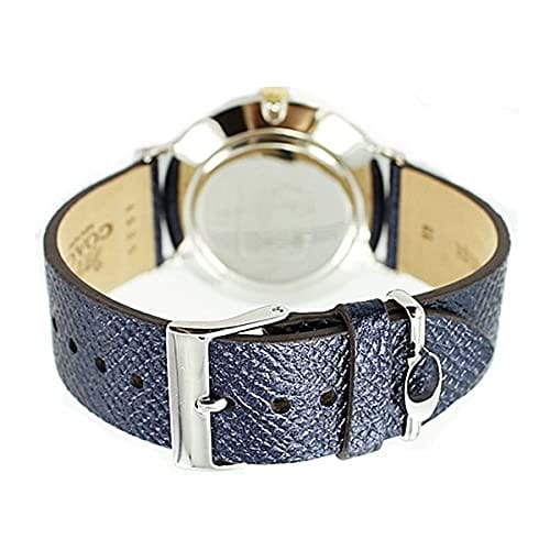 Coach Perry White Dial Blue Leather Strap Watch for Women - 14503156