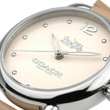 Coach Perry White Dial Brown Floral Leather Strap Watch for Women - 14502873