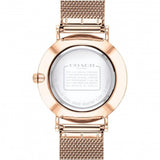 Coach Perry White Rose Gold Mesh Bracelet Watch for Women - 14503126