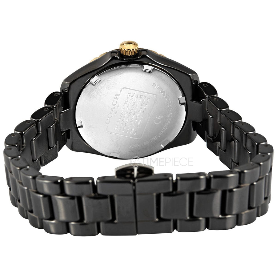 Coach Preston Black Dial Black Steel Strap Watch for Women - 14503461