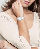 Coach Preston Mother of Pearl Dial White Steel Strap Watch for Women - 14503661