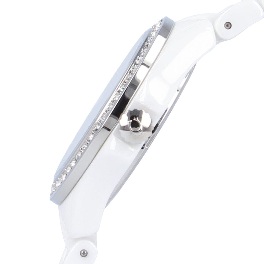Coach Preston Mother of Pearl Dial White Steel Strap Watch for Women - 14503661
