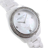 Coach Preston Mother of Pearl Dial White Steel Strap Watch for Women - 14503661