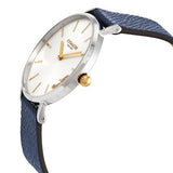 Coach Perry White Dial Blue Leather Strap Watch for Women - 14503156