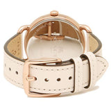 Coach Delancey White Dial White Leather Strap Watch for Women - 14502716