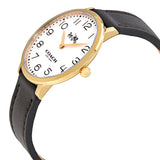 Coach Slim Easton White Dial Black Leather Strap Watch for Women - 14502683