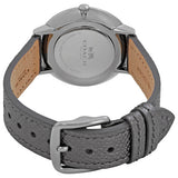 Coach Slim Easton Silver Dial Grey Leather Strap Watch for Women - 14502686