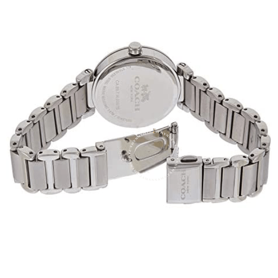 Coach Sports Crystals Silver Dial Silver Steel Strap Watch for Women - 14502194