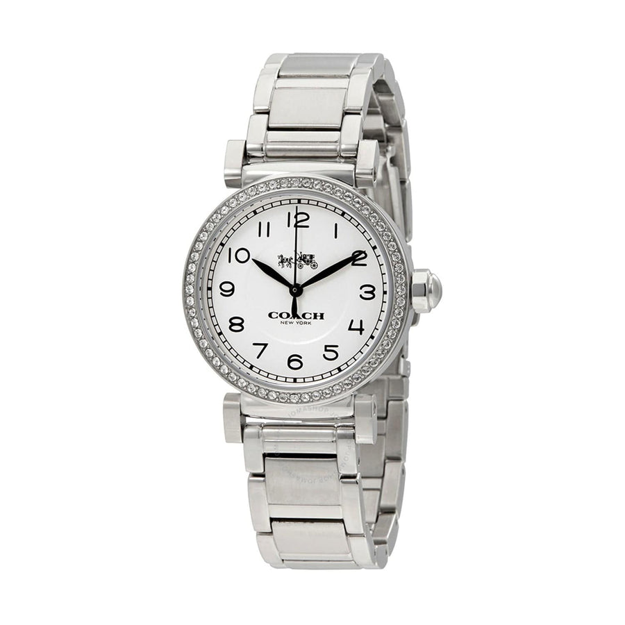 Coach Sports Crystals Silver Dial Silver Steel Strap Watch for Women - 14502194