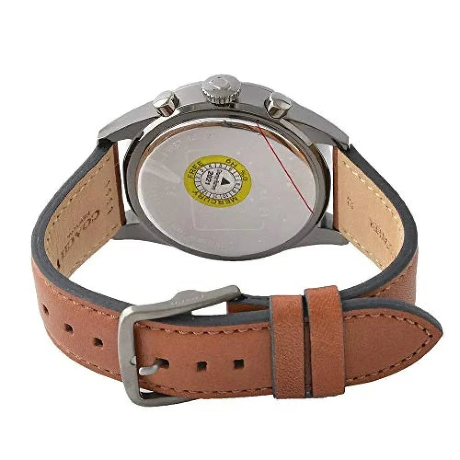 Coach Sullivan Chronograph Black Dial Brown Leather Strap Watch for Men - 14602070