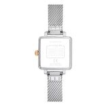 Coach Cass White Dial Silver Mesh Bracelet Watch for Women - 14503697