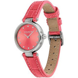 Coach Park Pink Dial Pink Leather Strap Watch for Women - 14503536