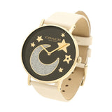 Coach Perry Black Dial White Leather Strap Watch for Women - 14503041