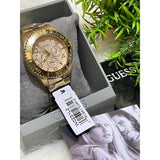 Guess BFF Multifunction Gold Dial Gold Steel Strap Watch for Men - W0231L2