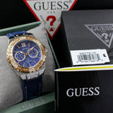 Guess Limelight Quartz Analog Blue Dial Blue Denim Strap Watch For Women - W0775l10