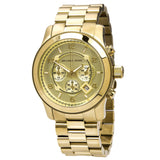 Michael Kors Runway Gold Dial Gold Steel Strap  Watch for Men - MK8077