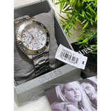 Guess BFF Multifunction Silver Dial Silver Steel Strap Watch for Women - W0231L1