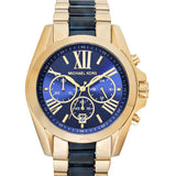 Michael Kors Bradshaw Navy Blue Dial Two Tone Steel Strap Watch for Women - MK6268