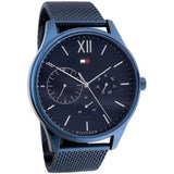 Tommy Hilfiger Damon Quartz Blue Dial Blue Mesh Bracelet Watch for Men - 1791421