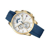 Tommy Hilfiger Decker White Dial Blue Rubber Strap Watch for Men - 1791353