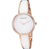 Calvin Klein Seduce White Dial Two Tone Steel Strap Watch for Women - K4E2N616