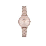 Emporio Armani Kappa Quartz Rose Gold Dial Pink Leather Strap Watch For Women - AR11010