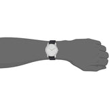 Calvin Klein Minimal Silver Dial Black Leather Strap Watch for Men - K3M211CY