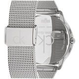 Calvin Klein Minimal Silver Dial Silver Mesh Bracelet Watch for Men - K3M211Y6