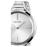 Calvin Klein Lively Silver Dial Silver Steel Strap Watch for Women - K4U23126