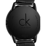 Calvin Klein Minimal Black Dial Black Mesh Bracelet Watch for Men - K3M214X1