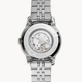 Fossil Townsman Black Dial Silver Steel Strap Watch for Men - ME3107