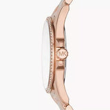 Michael Kors Whitney Quartz White Dial Rose Gold Steel Strap Watch For Women - MK6694