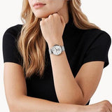 Michael Kors Portia Silver Dial Silver Mesh Bracelet Watch for Women - MK3843