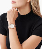 Michael Kors Whitney Quartz White Dial Rose Gold Steel Strap Watch For Women - MK6694