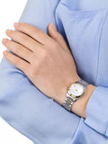 Gucci G Timeless Diamonds Mother of Pearl Dial Two Tone Mesh Bracelet Watch for Women - YA126513