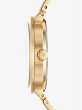 Michael Kors Garner Quartz Gold Dial Gold Steel Strap Watch For Women - MK6408