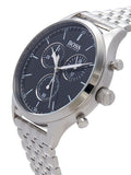 Hugo Boss Companion Blue Dial Silver Steel Strap Watch for Men - 1513653