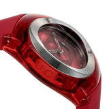 Gucci Sync Quartz Red Dial Red Rubber Strap Watch For Women - YA137303