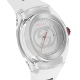 Gucci Sync Quartz White Dial White Rubber Strap Unisex Watch - YA137302