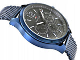 Tommy Hilfiger Gavin Chronograph Blue Dial Blue Mesh Bracelet Watch for Men - 1791471