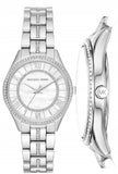 Michael Kors Lauryn Mother of Pearl Dial Silver Steel Strap Watch for Women - MK3900