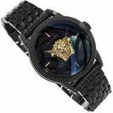 Versace Palazzo Empire Black Dial Black Steel Strap Watch for Men - VERD00518