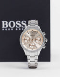 Hugo Boss Hera Rose Pink Dial Silver Steel Strap Watch for Women - 1502565