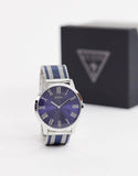 Guess Richmond Blue Dial Two Tone Mesh Bracelet Watch for Men - W1179G1