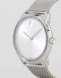 Movado Bold Silver Dial Silver Mesh Bracelet Watch For Men - 3600260