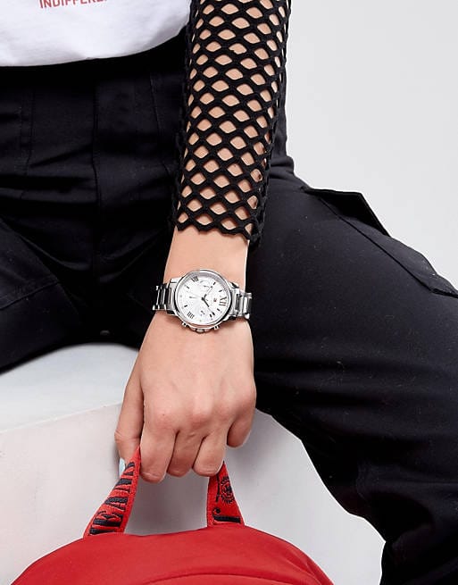 Tommy Hilfiger Claudia Silver Dial Silver Steel Strap Watch for Women - 1781741
