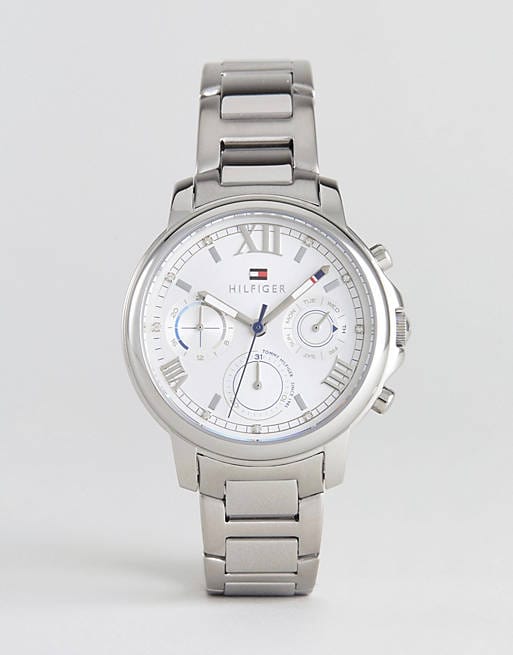 Tommy Hilfiger Claudia Silver Dial Silver Steel Strap Watch for Women - 1781741