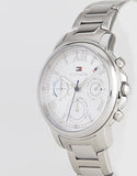 Tommy Hilfiger Claudia Silver Dial Silver Steel Strap Watch for Women - 1781741