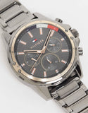 Tommy Hilfiger Mason Grey Dial Grey Steel Strap Watch for Men - 1791790