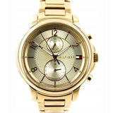 Tommy Hilfiger Claudia Gold Dial Gold Steel Strap Watch for Women - 1781821